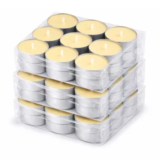 HS Candle Duft-Teelichter 54er Pack – Duft Zauberblume, ca. 4 Stunden Brenndauer, Teelicht Kerzen aus Wachs, rund Ø 4 cm, hergestellt in der EU, für Indoor & Outdoor
