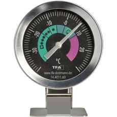 TFA 14.4011.60 Kühl-/Gefrierschrank-Thermometer, Thermometer + Hygrometer, Silber