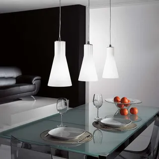 Fabas Luce Pendelleuchte Diana E27 Ø140mm verchromt - Silber