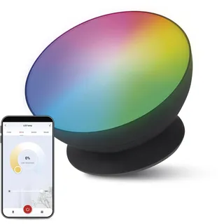 EMOS - Smarte LED Ambientbeleuchtung mit App - Helligkeit max. 330 lm, RGB und CCT Farbwechsel - smarte indirekte Beleuchtung kompatibel mit App und Sprachassistenten - inkl. Netzkabel 1,5m - schwarz