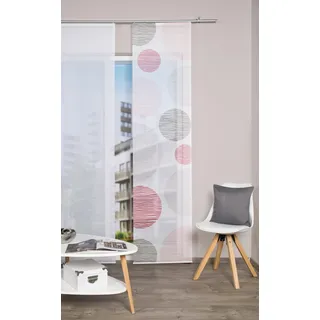 VISION S BORDEN Schiebegardine Paneelwagen 60 x 260 cm rosa 1 Stk.