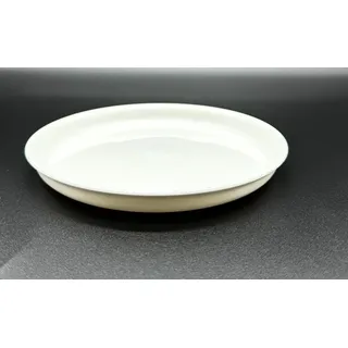 Teller Ø 18 cm weiß Camping, Picknick, Outdoor - 100% recyclebar