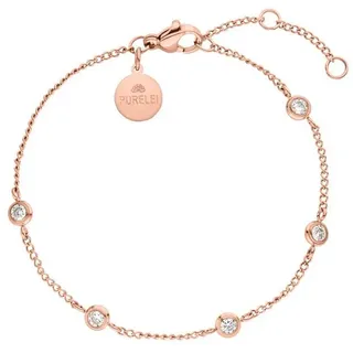 Purelei Spotlight Armband Roségold Edelstahl 16-19 cm