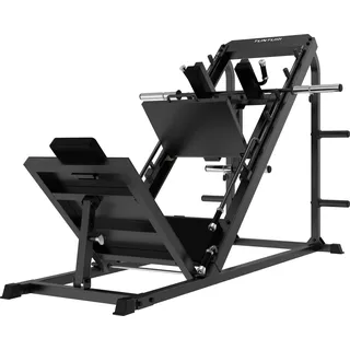 Tunturi LP60 - Hackenschmidt - Leg Press Kraftstation – Plate-Loaded Home Gym– Fitnessgeräte– Oberschenkeltrainer - Beinpresse für zuhause - Schwarz