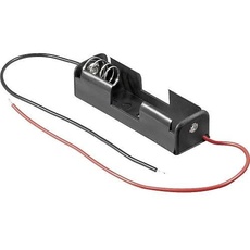 CABLEPELADO Flacher Batteriehalter, AA-Batteriehalter, inklusive 200-mm-Kabel, Gesamtspannung: 1,5 V (1,5 V pro Batterie), geeignet für 1 LR6 AA-Batterien (FR6, HR6, LR6)