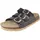 Fussbettpantoffel Schwarz/Silber 32