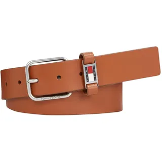 Tommy Jeans Herren Gürtel Scanton 3.5 Ledergürtel, Braun (Cognac), 95 cm