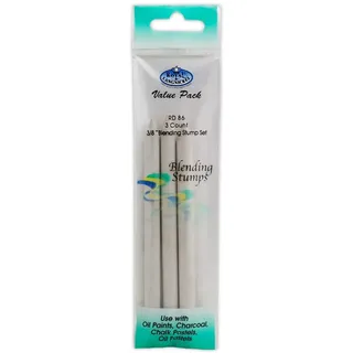 Royal & Langnickel ROYRD86 Royal Blending Stump, Medium, 96,5 cm, Weiß, 3 Stück