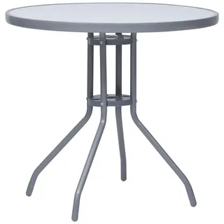 vidaXL Gartentisch 80 x 72 cm Hellgrau