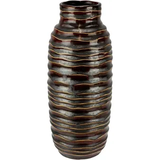 I.GE.A. Dekovase »Vase aus Keramik« Dekovase Blumenvase Modern für Tischdeko Tischvase Deko Trockenblume, braun