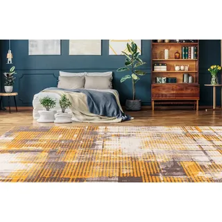 Arte Espina Teppich »Saphira 800« rechteckig 6 mm Höhe, gelb,