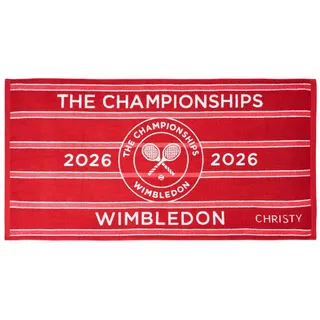 Christy Duschtuch Wimbledon The Championship Towel 2026 rot 133x70cm
