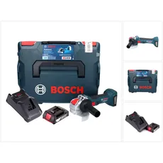 Bosch Professional, Winkelschleifer, Bosch GWX 18V-7 Professional Akku Winkelschleifer 18 V 125 mm Brushless X-LOCK + 1x Akku 2,0 Ah + La (125 mm)
