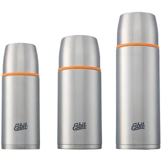 Esbit Isolierflasche Isolierkanne Classic Vakuum Thermo Flasche Kanne 2 Becher Farbe: Edelstahl, Größe: 0,75 L