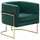 Sessel Sirkka Samtstoff 72 x 71 x 70 cm Grün