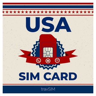 travSIM USA SIM Karte | 6GB Mobile Daten bei 4G/5G Geschwindigkeiten | Unbegrenzte lokale Anrufe & SMS | Unbegrenzte Internationale Anrufe zu 85+ Länder | SIM Karte USA 14 Tage