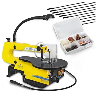 BAMATO Dekupiersäge DEK-1600V inkl. 10 Sägeblätter und 64 tlg. Werkzeug-Set