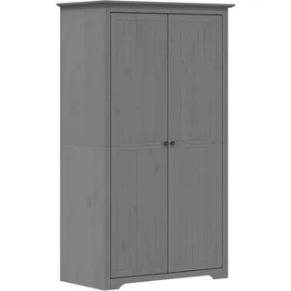vidaXL Kleiderschrank BODO Grau 99x53,5x173 cm Massivholz Kiefer - Grau