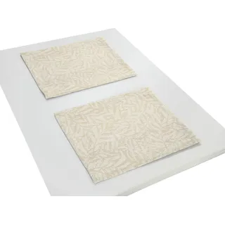 Platzset WIRTH "Gospic" Gr. 1, gold (goldfarben), B:40cm L:35cm, Obermaterial: 85% Polyester, 15% Baumwolle, Platzsets, Platzset