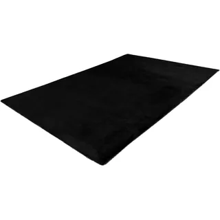 Fellteppich OBSESSION "My Cha Cha 535", schwarz, B:60cm H:18mm L:110cm, Kunstfaser, Teppiche, Fellteppich, Kunstfell, Uni Farben, besonders weich - ein echter Kuschelteppich