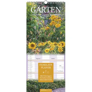 Neumann Gärten 2026 Familienplaner - Wandkalender - Familienkalender - 19,5x45