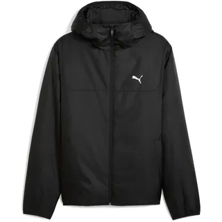 Winterjacke PUMA "ESS LIGHT PADDED JACKET", Herren, Gr. XL, puma schwarz, Taft, Obermaterial: 100% Polyester, unifarben, regular fit normal, Jacken Winterjacke, sportlicher Stil, mit Kapuze, mit Reißverschluss