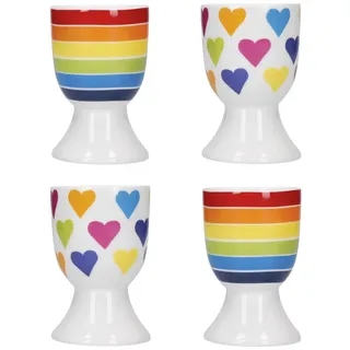 KitchenCraft Eierbecher-Set, Porzellan