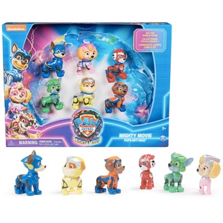 Spin Master PAW Patrol: Der Mighty Kinofilm, Geschenkset mit 6 Superhelden-Spielfiguren, Spielzeug geeignet für Kinder ab 3 Jahren