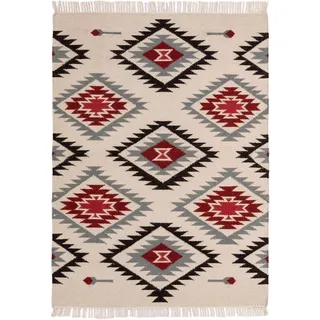 benuta Pure Kelim handgewebt Zohra Beige 160x230 cm , Textil , Orientalisch , Rechteckig , 160x230 cm , Gots , pflegeleicht , Teppiche und Böden, Teppiche, Webteppiche