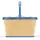 carrybag frame raffia blue 48 x 29 x 28 cm