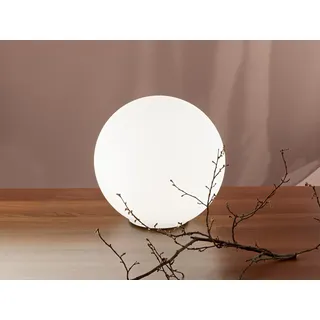 LED Tischleuchte Bodenlampe Deko Glaskugel für innen Weiß Ø35cm - Lichtobjekte - Weiß
