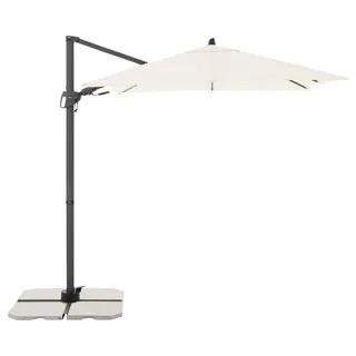 Sonnenschirm Ampelschirm Doppler DX Waterproof mit Kurbelfunktion 210x210 cm Pol