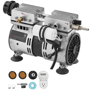 Vevor Teichbelüfter, Luftkompressor 590 W, Nenndrehzahl 1400 U/min, Teichbelüftungspumpe, max. Druck 0,3 MPa, Einstelltemperatur -5 °C bis 40 °C, inkl. Timer, Ideal für Teich, Wassergarten