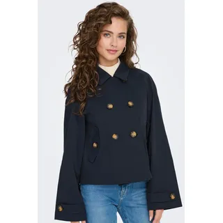 ONLY Kurzjacke »ONLAPRIL SHORT TRENCHCOAT OTW NOOS«, blau