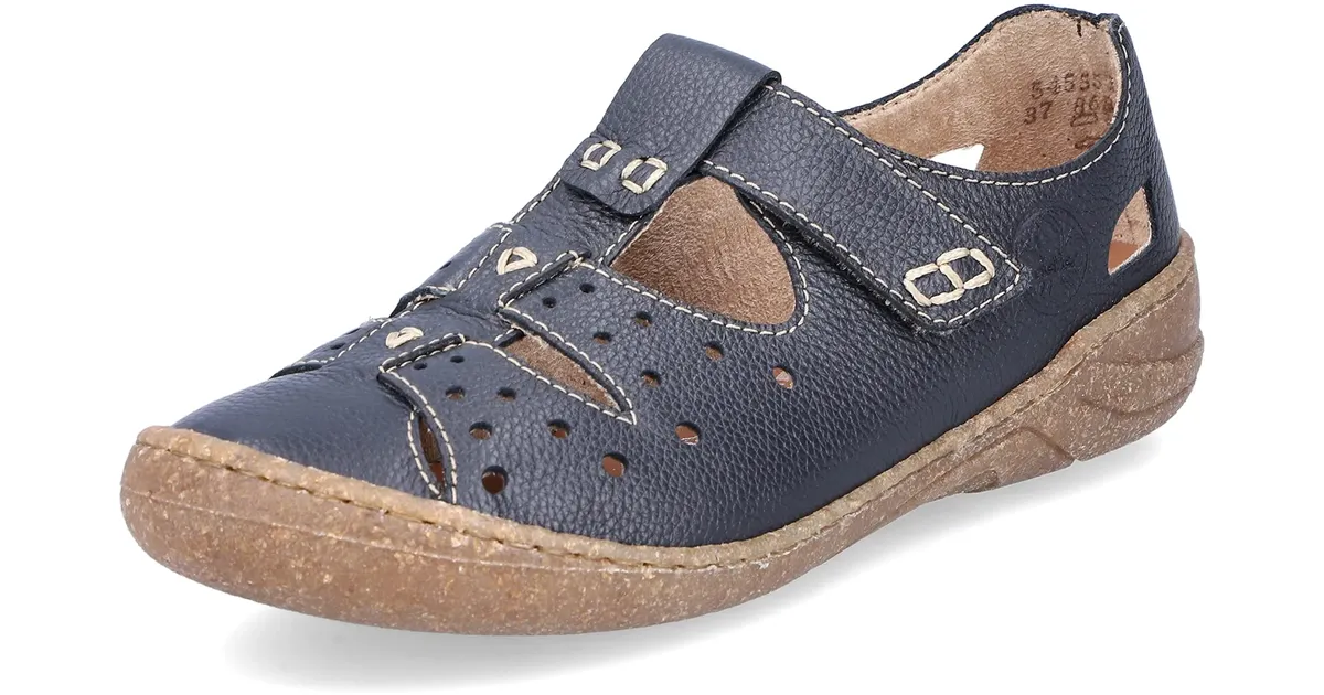 Rieker Damen Halbschuhe 54555-14 blau Gr. 41 | juuhu.at