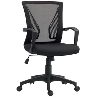 Homcom Bürostuhl Polyester Schwarz