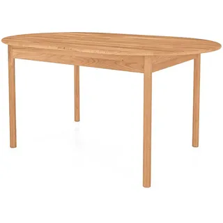 byoak Tisch Oval Ausziehbar INA Kernbuche , Holz , 80x77x160 cm , Esszimmer, Esstische