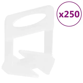Vidaxxl Nivellierklemmen für Fliesen 250 Stück 1 mm