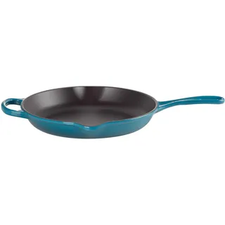 Le Creuset Signature Gusseisen Brat- und Servierpfanne, Rund, Ø 26 cm, Für alle Herdarten inkl. Induktion geeignet, 2,34 kg, Deep Teal, 20182266420422, 10.25"