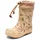 Kinder Thermo Gummistiefel, Beige Leaves, 34 EU