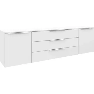 borchardt Möbel Sideboard Oliva 200 x 53 x 35 cm Weiß