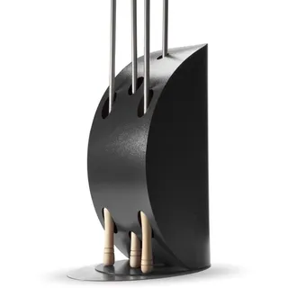 Alfa Forni Halter für Küchenutensilien der Marke Modell Pizza Peel Holder Silver Black