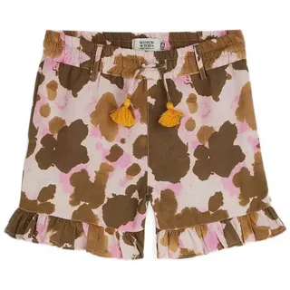 Scotch & Soda 182047 Linen Hosen - Painterly Animal Lilac Snow - 16 Jahre