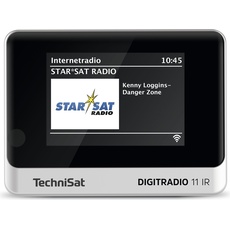 TechniSat DigitRadio 11 IR schwarz/silber (UKW, DAB+, Internetradio, Bluetooth, WLAN), Radio, Schwarz, Silber