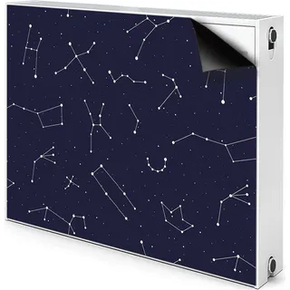 Magnet Heizkörperverkleidung Heizkörper-Abdeckung Heizung Heizkörper 80x60 cm - Konstellation