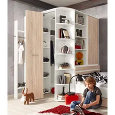 Bild von »Joker Kleiderschrank mit Garderobe, Bett und Stauraumschubladen«, (Set, 4 tlg.), weiß