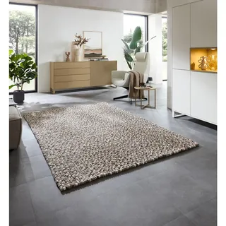 Theko Filzteppich Felty 40x60 cm , Textil , Abstrakt , Rechteckig , 40x60 cm , für Fußbodenheizung geeignet , Teppiche und Böden, Teppiche, Schafwollteppiche