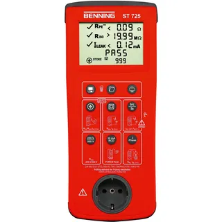 Benning 050316 ST 725 Gerätetester Rot