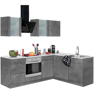 WIHO KÜCHEN Winkelküche Cali L-Form 220 x 170 cm grau