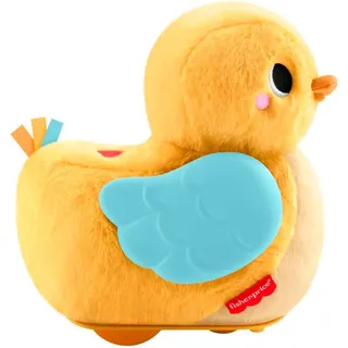 Fisher-Price 4-in-1 Knuddel- und Krabbel-Ente 19 cm Gelb